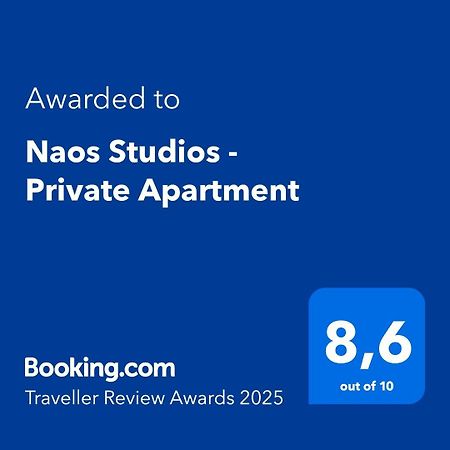 Naos Studios - Private Apartment Kávos Exteriér fotografie